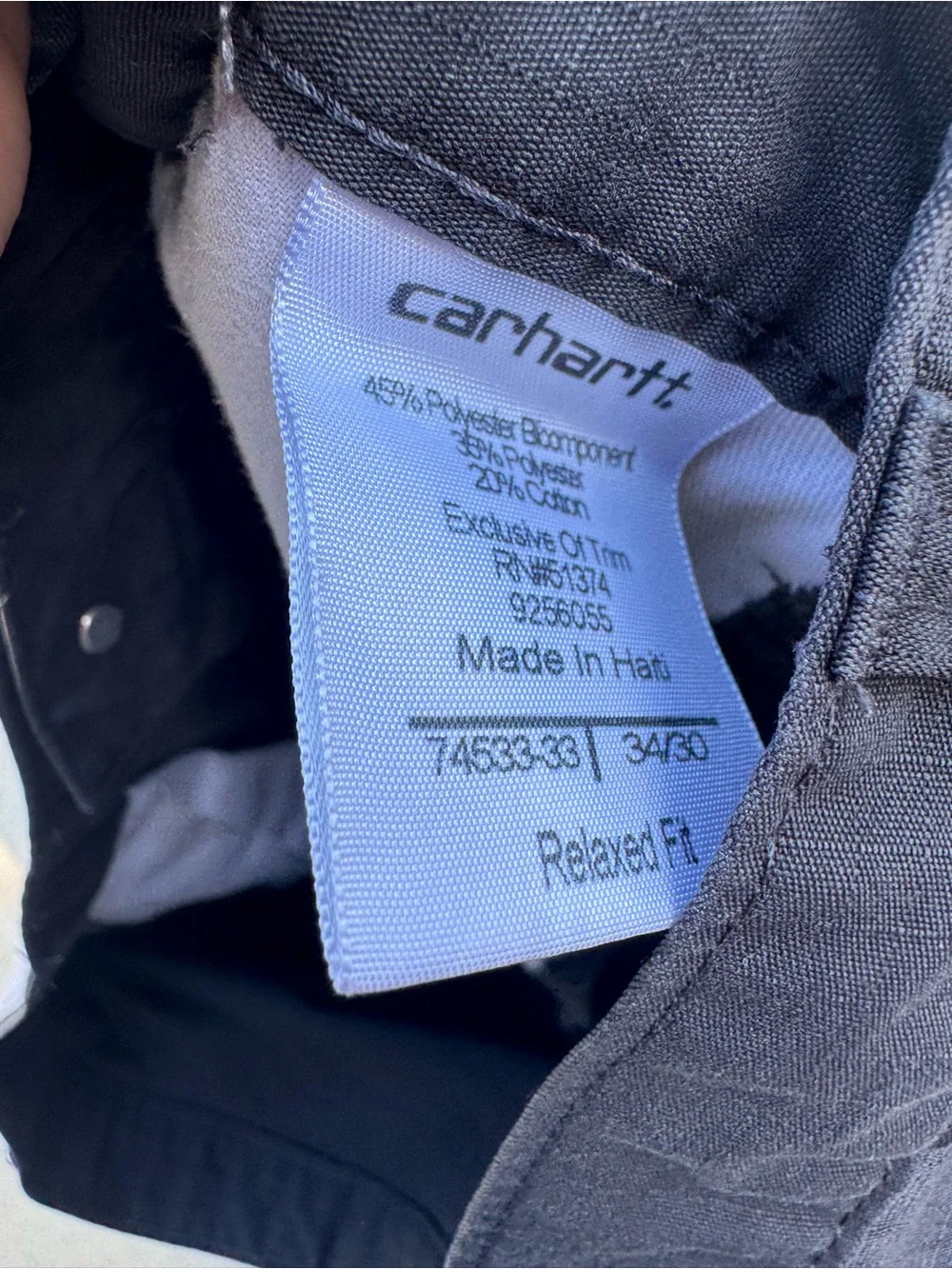 Carhartt Men’s Black Work Pants - Rugged Utility Trousers